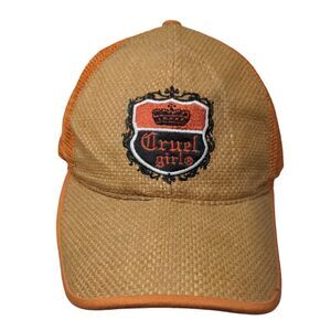 Cruel Girl Strapback Mesh Back Trucker Hat Multi OSFA 6 Panel Embroidered